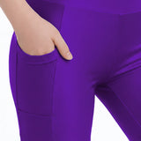 Lilax Girls Athletic Shorts with Pocket High Waisted Biker Shorts for Dance Yoga Gymnastics