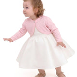 Baby Girls' Long Sleeve Knit One Button Closure Bolero Shrug