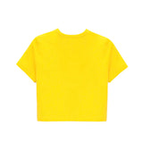 Girls Short Sleeve Crewneck Crop Top Tee