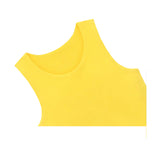 Girls' Double Lined Sleeveless Basic Crop Tank Top