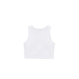Girls' Double Lined Sleeveless Basic Crop Tank Top