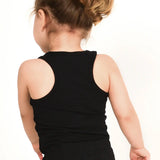 Girls' Soft Solid Cotton Blend Racerback Tank Top