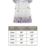 Little Girls Floral Short Sleeve Summer Dress