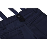 Boys Cotton Plaid Suspender Pant Set