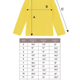 Little Girls Cotton Long Sleeve Basic Turtleneck T-Shirt