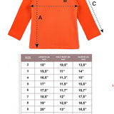 Lilax Girls' Basic Long Sleeve Round Neck Cotton T-Shirt