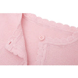 Baby Girls' Long Sleeve Knit Button Closure Bolero Shrug