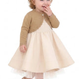 Baby Knit Button Detailed Bolero Cardigan