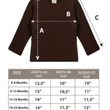 Baby Girls' Basic Long Sleeve Round Neck T-Shirt