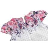 Little Girls Floral Dress, Toddler Short Sleeve Summer Dress