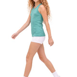 Girls' Soft Solid Cotton Blend Racerback Tank Top