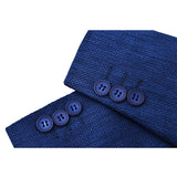 Boys 5-Piece Slim Fit Textured Suit Set