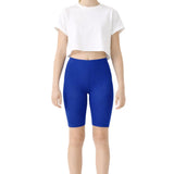 Girls' Soft Stretch Bike Shorts | Elastic Waist | Cotton Blend | Toddler & Kids Sizes 2T–12Y
