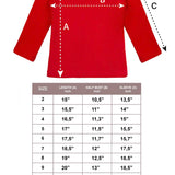 Lilax Girls' Basic Long Sleeve Round Neck Cotton T-Shirt