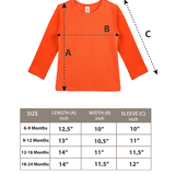 Baby Cotton Long Sleeve Basic Crewneck T-Shirt