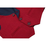 Boys Formal Suit 4 Piece Vest, Pants and Tie Dresswear Suit Set