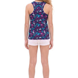 Girls' Soft Solid Cotton Blend Racerback Tank Top