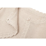 Baby Girls' Long Sleeve Knit Button Closure Bolero Shrug