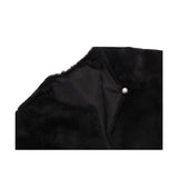 Girls Cozy Long Sleeve Crew Neck Dress Coat