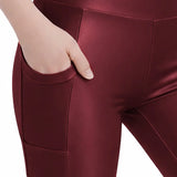 Lilax Girls Athletic Shorts with Pocket High Waisted Biker Shorts for Dance Yoga Gymnastics