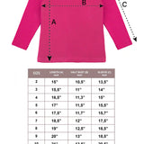 Lilax Girls' Basic Long Sleeve Round Neck Cotton T-Shirt