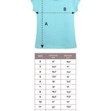 Girls' Basic Cotton T-Shirt  Short Puff Sleeve Crewneck / Toddler