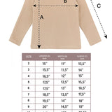 Little Girls Cotton Long Sleeve Basic Crewneck T-Shirt