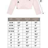Little Girls' Knit Long Sleeve Button Closure Bolero Cardigan Shrug