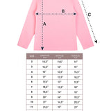 Girls' Basic Mock Turtleneck Long Sleeve Cotton Solid T-Shirt / 9 to 12 Years