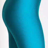 Girls Shiny High Waisted Leggings – Dance & Gymnastics Stretch Tights