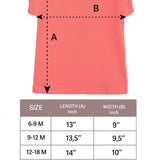 Baby Girls' Basic T-Shirt Short Sleeve Crewneck Tee