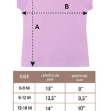 Baby Girls' Basic T-Shirt Short Sleeve Crewneck Tee