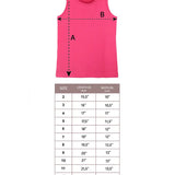 Girls' Soft Solid Cotton Blend Racerback Tank Top / 8 to 10 Years
