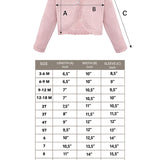Girls' Bolero Cardigan Shrug Knit Long Sleeve Button Closure