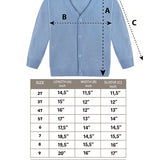 V-Neck Cardigan Sweater for Boys - Featuring Button Closure, Toddler to Youth