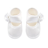 Baby Girls' Lace Floral Embroidered Dress with Matching Shoes Christening Baptism Dress