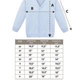 V-Neck Cardigan Sweater for Boys - Featuring Button Closure, Toddler to Youth