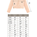 Girls' Bolero Cardigan Shrug Knit Long Sleeve Button Closure