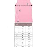 Girls' Soft Solid Cotton Blend Racerback Tank Top / 8 to 10 Years