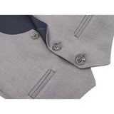 Boys Formal Suit 4 Piece Vest, Pants and Tie Dresswear Suit Set