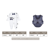 Newborn Baby Cotton 5-Piece Satin Detailed Take Me Home Set