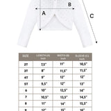 Girls Patterned Knit Bolero Cardigan