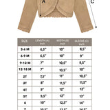 Little Girls' Knit Long Sleeve Button Closure Bolero Cardigan Shrug