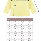 Lilax Girls' Basic Long Sleeve Round Neck Cotton T-Shirt