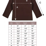 Lilax Girls' Basic Long Sleeve Round Neck Cotton T-Shirt