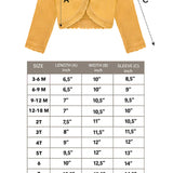Little Girls' Knit Long Sleeve Button Closure Bolero Cardigan Shrug