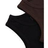 Girls 2-Pack Basic Cropped Tank Top