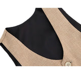 Boys Formal Suit 4 Piece Vest, Pants and Tie Dresswear Suit Set