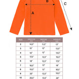 Girls' Basic Long Sleeve Turtleneck Cotton T-Shirt