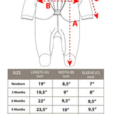 Baby Boy Footie Tuxedo Outfit with Bow Tie for Christmas Holidays - The Perfect Gentleman Look